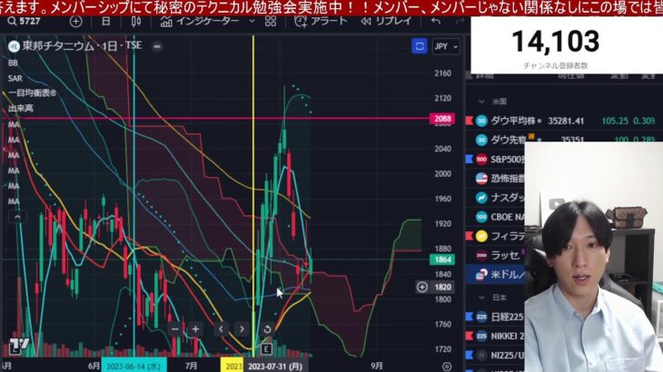 日本株チャンス来るんか⁉半導体株が急落。ドル円も円安加速がヤバすぎや！！