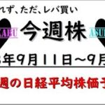 【今週株】今週の日経平均株価予想　2023年9月11日～14日　明日株の予想変更に注意！の巻( ﾟДﾟ)