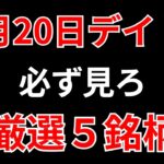 【見逃し厳禁】10月20日の超有望株はコレ！！SEKのデイトレ テクニック