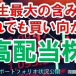 【日本株高配当株】人生最大の含み損、それでも買い向かう高配当株　配当金生活を目指すならこの株！nisa永久保有も、配当利回り5％以上　本気買いポートフォリオ状況公開