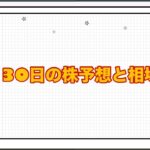 11月30日の株予想