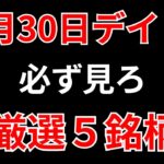 【見逃し厳禁】11月30日の超有望株はコレ！！SEKのデイトレ テクニック