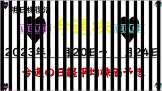 【今週株】今週の日経平均株価予想　2023年11月20日～11月24日