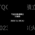 TQQQ毎週積立 15週目 #投資 #tqqq #米国株