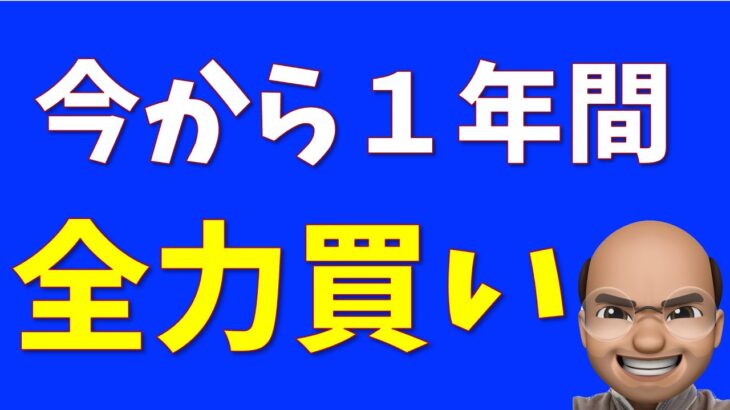 【米国株】今から１年、全力買い