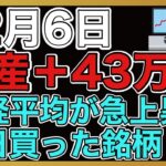 【運用報告】本日は＋43万円。急激な日本株の爆上げ。資産も大幅増加。今日も新しく銘柄を購入しました