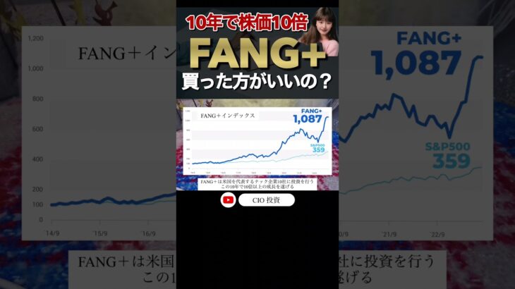 ⬆️続きはこちら。成長がすごいFANG＋を徹底解説！ #米国株 #fang #新nisa