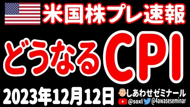 【大予想】【新NISAの投信】今夜のCPIで、パウエル議長のハト派発言を引き出すことができるのかあァァァ！【12月12日 夜の米国株ニュース】