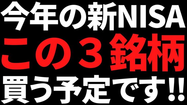 新NISAほぼ確定で買う予定の株２銘柄と悩み中の１銘柄がこちら！