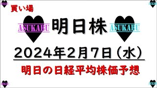 【明日株】明日の日経平均株価予想　2023年2月7日　充電中の巻(*’ω’*)