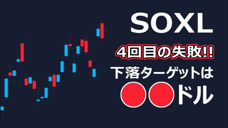 SOXL 4回目の「失敗」次の下落ターゲットは〇〇ドル