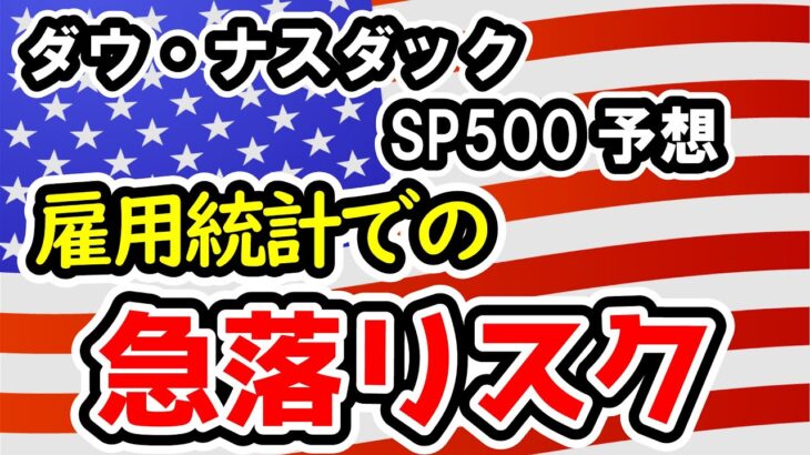 【ダウ・ナスダック・SP500】強く崩れるダウと粘るナスダックとSP500、テクニカル的にも週末の雇用統計での相場の変化には要警戒【週間アメリカ株予想 2024/6/3～】