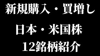 新規購入・買増し予定日本・米国株12銘柄紹介！新NISA成長投資枠におすすめ【コマツ/クボタ/キッコーマン/BTI /オルカン】【Vlog】【保有銘柄/最新情報/高配当/株主優待/NISA/決算】