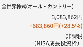 新NISA成長投資枠240万円全掛けeMIXSSlim全世界株式（オール・カントリー）米国株下落 400万円三菱重工業ギャンブル オルカン Nvidia eMIXSSlim米国株式（S＆P500）