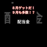 2024年8月18日　日本株　配当金ゲットのチャンス　８月９月#投資 #投資信託 #https #地震 #株価 #日本株 #配当