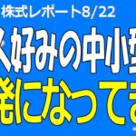 【日本株】　活況になってきました。弊社予想も上方修正！＜株式レポ8/22＞