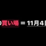 【予想】米国株の今後の見通し。：11月4日が買い場で、年末まで上昇⤴️