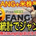 【米国株🇺🇸新NISA】FANG+投信予想 雇用統計勝負！合わせ技一本！おめでとう！勝利勝利！(S&P500 NASDAQ100 レバナス  Mag7)