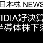 【日本株　11月21日】NVIDIA好決算も半導体株下落