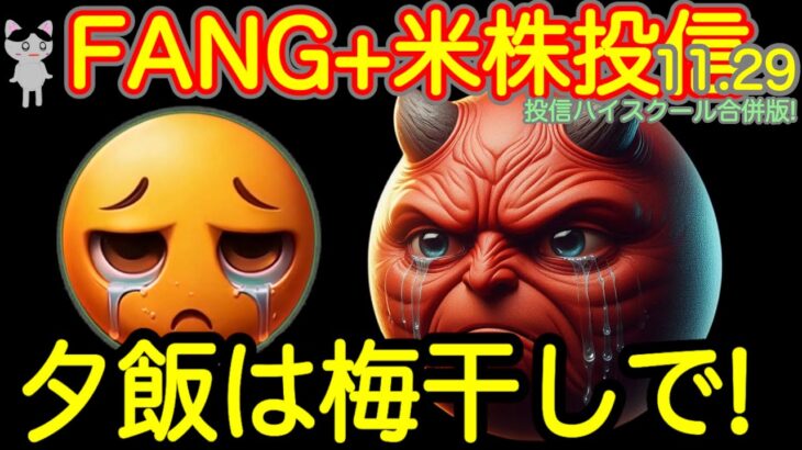 【米国株🇺🇸S&P500】FANG+投信予想 感謝してます！投信価格の発表あります！ふりかけではなく梅干しが乗ってます！ハイハイ投信もここ！(S&P500 NASDAQ100 レバナス  Mag7)