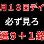 【見逃し厳禁】12月13日の超有望株はコレ！！SEKのデイトレ テクニック