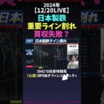 【12/20LIVE】日本製鉄重要ライン割れ買収失敗？ #米国株 #nikkei225 #新NISA #高配当株投資