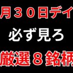 【見逃し厳禁】12月30日の超有望株はコレ！！SEKのデイトレ テクニック