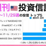 【投資信託🇺🇸 新NISA】週刊・投資信託　eMAXIS Slim オール・カントリー、-1.6%