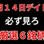 【見逃し厳禁】1月14日の超有望株はコレ！！SEKのデイトレ テクニック