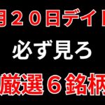 【見逃し厳禁】1月20日の超有望株はコレ！！SEKのデイトレ テクニック