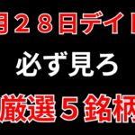 【見逃し厳禁】1月28日の超有望株はコレ！！SEKのデイトレ テクニック