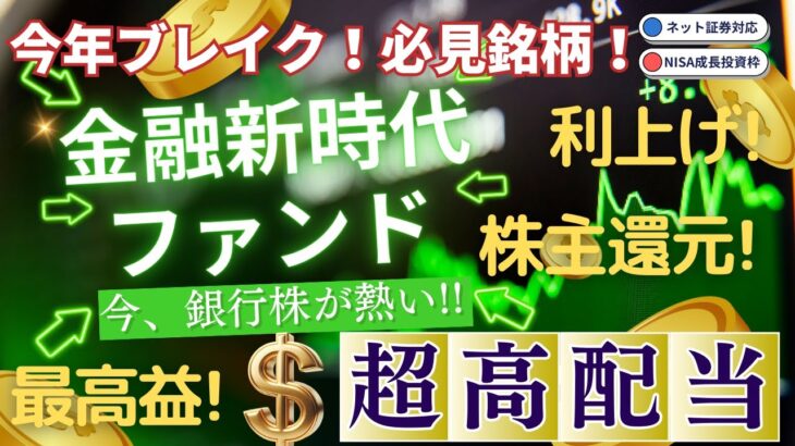 【ＮＩＳＡ成長投資枠✖日本の金融株式！】【銀行株✖高配当！】#62 ダイワ金融新時代ファンド／高配当投信／日本株式／高配当株／銀行株／NISA成長投資枠／メガバンク／株主還元