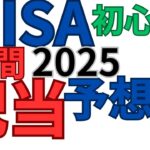 【NISA2025】配当金「成長投資枠」個別株「年間配当」予想で計算