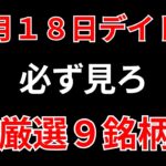 【見逃し厳禁】2月18日の超有望株はコレ！！SEKのデイトレ テクニック