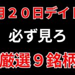 【見逃し厳禁】2月20日の超有望株はコレ！！SEKのデイトレ テクニック