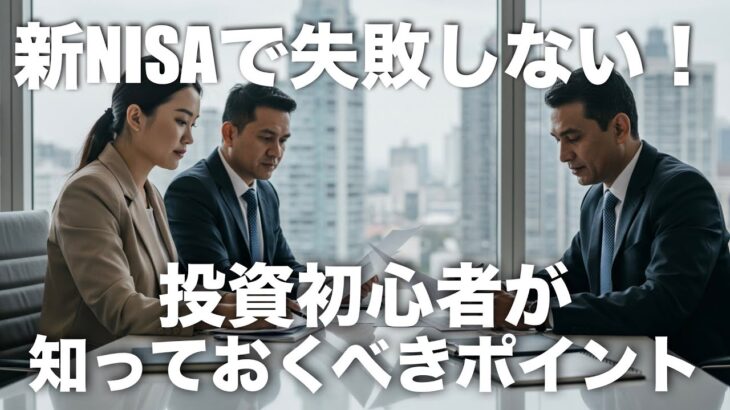 【新NISAで失敗しない！】投資初心者が知っておくべきポイント【資産運用・人生設計】