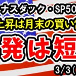 【ダウ・ナスダック・SP500】金曜日に反発入るも長続きはせず？もう1段の下落に要警戒！【週間アメリカ株予想 2025/3/3～】